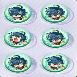 Genshin Impact Anime peripheral pill bar badge 25mm a set of 6 price for 5 sets