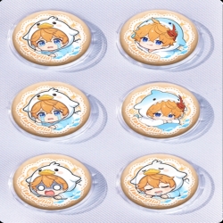Genshin Impact Anime peripheral pill bar badge 25mm a set of 6 price for 5 sets