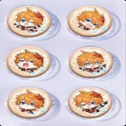 Genshin Impact Anime peripheral pill bar badge 25mm a set of 6 price for 5 sets