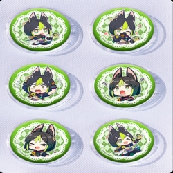 Genshin Impact Anime peripheral pill bar badge 25mm a set of 6 price for 5 sets
