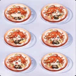 Genshin Impact Anime peripheral pill bar badge 25mm a set of 6 price for 5 sets