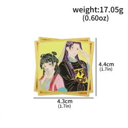 The Apothecary Diaries Hardware Anime peripheral metal brooch decoration chest badge buckle OPP bag  price for 5 pcs