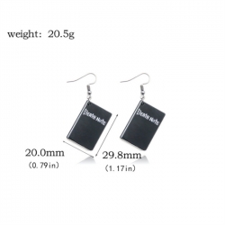 Death note Anime peripheral metal earrings OPP bag price for 5 pcs