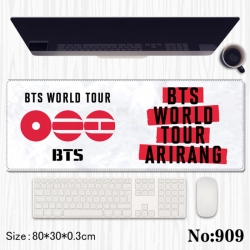 BTS Anime peripheral computer mouse pad office desk pad multifunctional pad 80X30X0.3cm