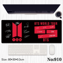 BTS Anime peripheral computer mouse pad office desk pad multifunctional pad 80X30X0.3cm
