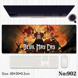 Devil May Cry  Anime peripheral computer mouse pad office desk pad multifunctional pad 80X30X0.3cm