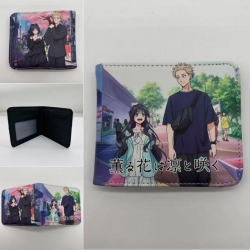 The Fragrant Flower Blooms with Dignity&zwnj; Full color Two fold short card case wallet 11X9.5CM 