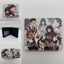 The Fragrant Flower Blooms with Dignity&zwnj; Full color Two fold short card case wallet 11X9.5CM 