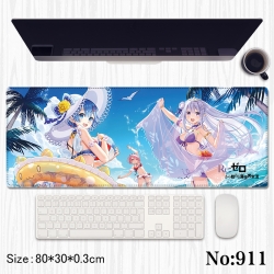 Re:Zero kara Hajimeru Isekai Seikatsu Anime peripheral computer mouse pad office desk pad multifunctional pad 80X30X0.3c