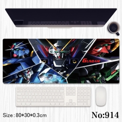Gundam Anime peripheral computer mouse pad office desk pad multifunctional pad 80X30X0.3cm