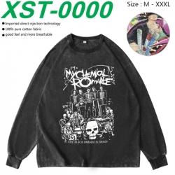 My chemical romance  Anime washing water pure cotton long sleeved sweatshirt from M to 3XL