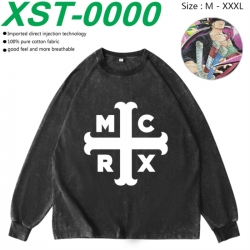 My chemical romance  Anime washing water pure cotton long sleeved sweatshirt from M to 3XL