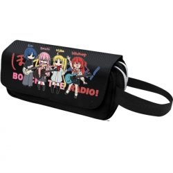 BOCCHI THE ROCK! Anime-themed double-layer black pencil case 6x10x20cm