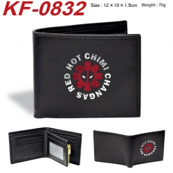 Marvel Anime peripheral black brown leather double fold wallet 12X10X1.5CM 70g