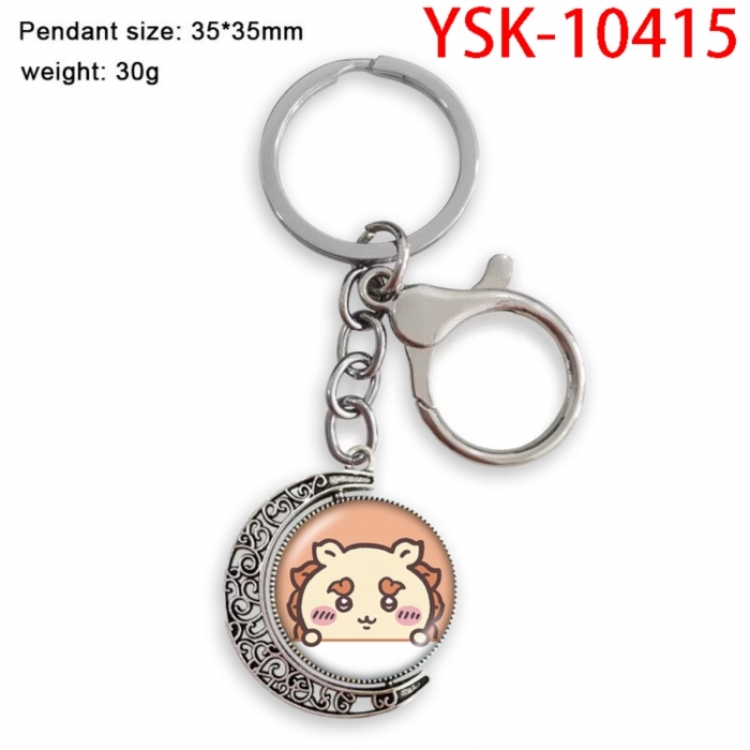 Chiikawa Anime double-sided crystal rotating gemstone keychain pendant price for 5 pcs