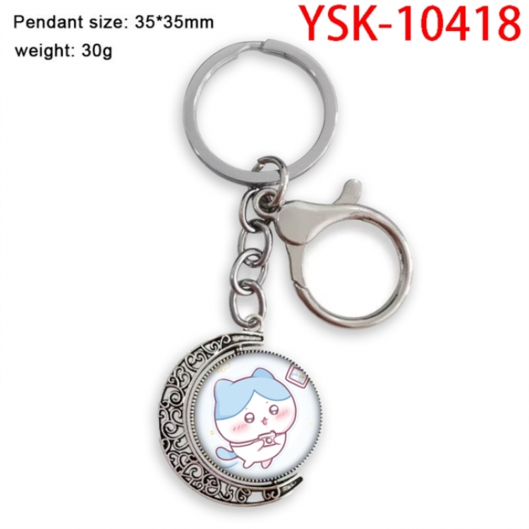 Chiikawa Anime double-sided crystal rotating gemstone keychain pendant price for 5 pcs