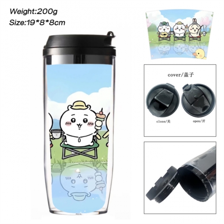 Chiikawa Anime double-layer insulated water bottle and cup 350ML