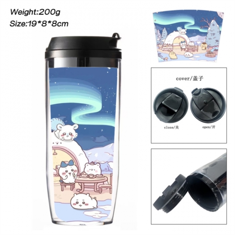 Chiikawa Anime double-layer insulated water bottle and cup 350ML