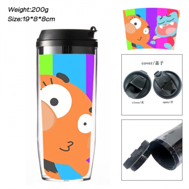 The Amazing World of Gumball Anime double-layer insulated water bottle and cup 350ML