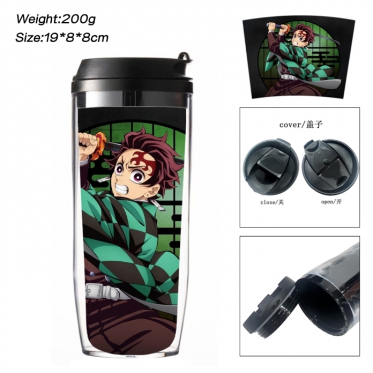 Demon Slayer Kimets Anime double-layer insulated water bottle and cup 350ML