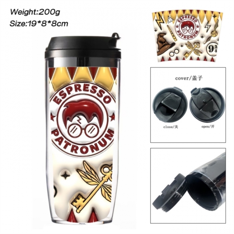 Harry Potter Anime double-layer insulated water bottle and cup 350ML