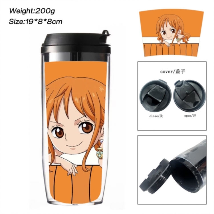 One Piece Anime double-layer insulated water bottle and cup 350ML