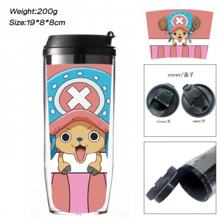 One Piece Anime double-layer insulated water bottle and cup 350ML