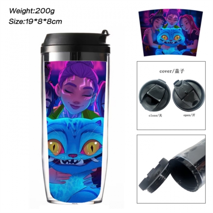 K-Pop:Demon Hunters Anime double-layer insulated water bottle and cup 350ML