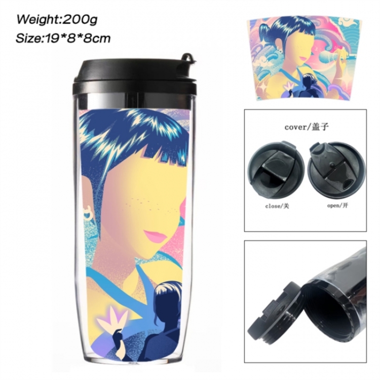K-Pop:Demon Hunters Anime double-layer insulated water bottle and cup 350ML