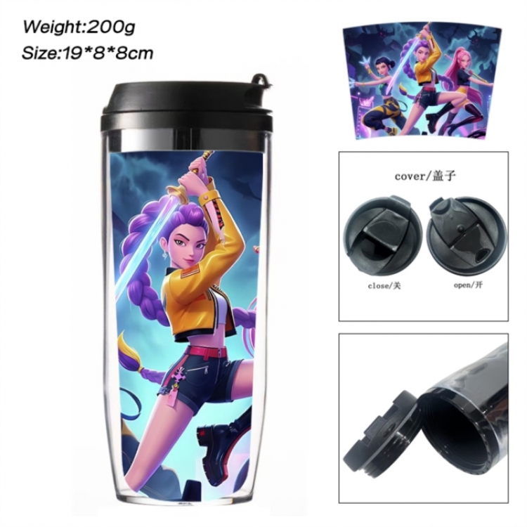 K-Pop:Demon Hunters Anime double-layer insulated water bottle and cup 350ML