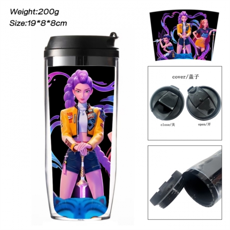 K-Pop:Demon Hunters Anime double-layer insulated water bottle and cup 350ML