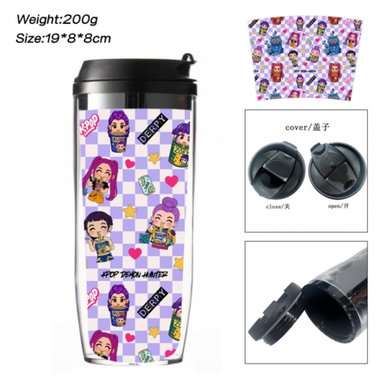 K-Pop:Demon Hunters Anime double-layer insulated water bottle and cup 350ML