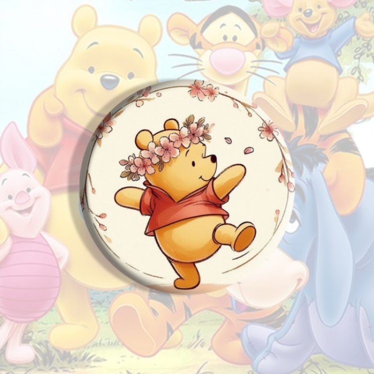 Winnie Anime tinplate brooch badge price for 5 pcs