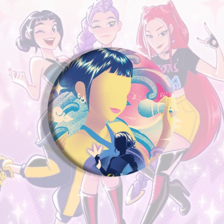 K-Pop:Demon Hunters Anime tinplate brooch badge price for 5 pcs