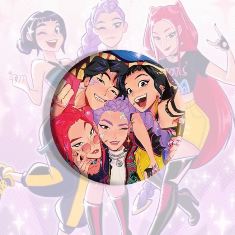 K-Pop:Demon Hunters Anime tinplate brooch badge price for 5 pcs