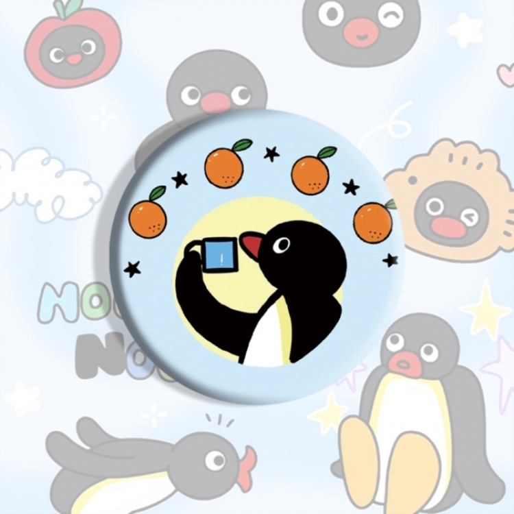 Pingu Anime tinplate brooch badge price for 5 pcs