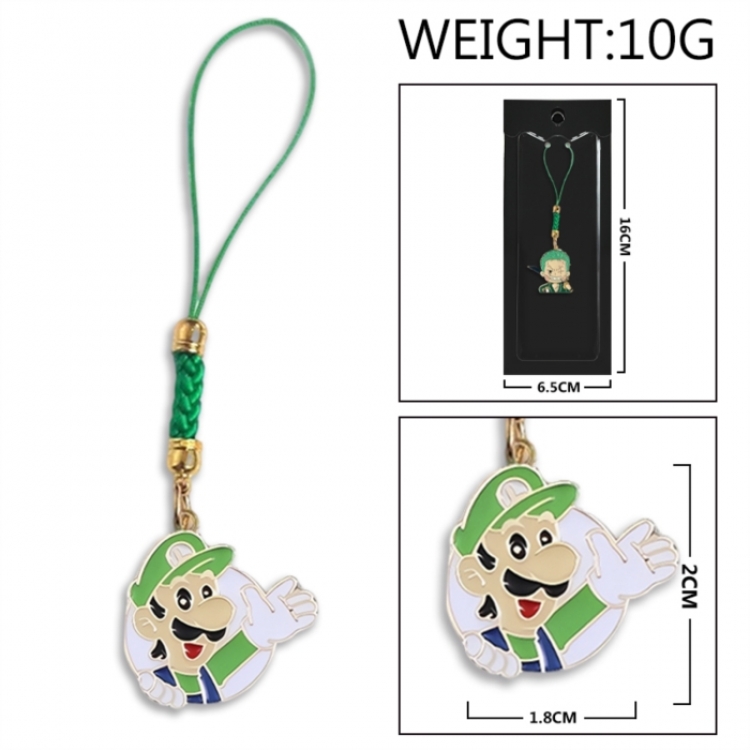 Super Mario Anime peripheral colorful drip oil alloy machine rope pendant price for 5 pcs