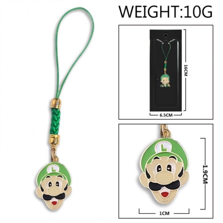 Super Mario Anime peripheral colorful drip oil alloy machine rope pendant price for 5 pcs