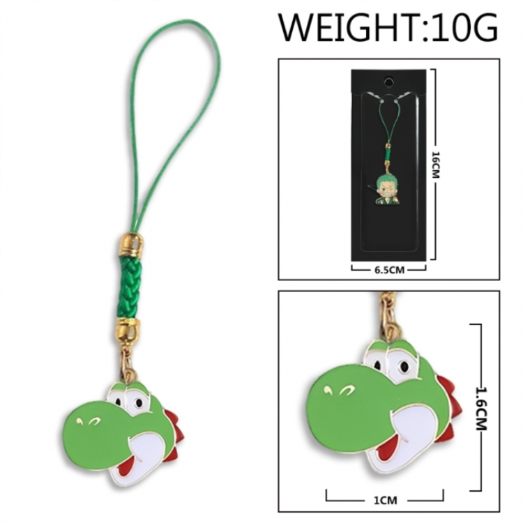 Super Mario Anime peripheral colorful drip oil alloy machine rope pendant price for 5 pcs