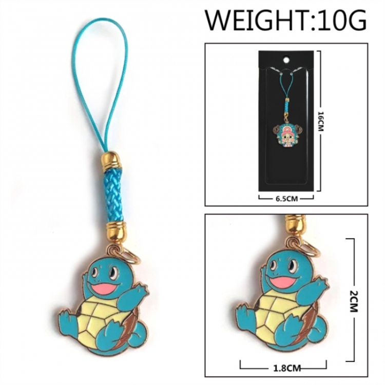 Pokemon Anime peripheral colorful drip oil alloy machine rope pendant price for 5 pcs