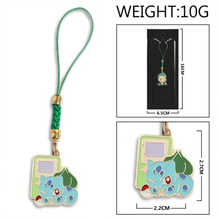 Pokemon Anime peripheral colorful drip oil alloy machine rope pendant price for 5 pcs