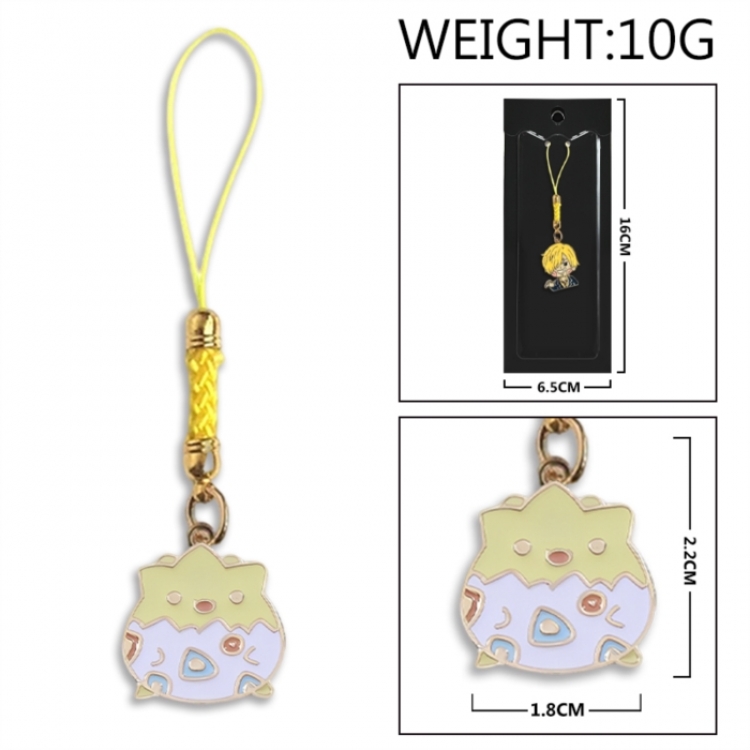 Pokemon Anime peripheral colorful drip oil alloy machine rope pendant price for 5 pcs