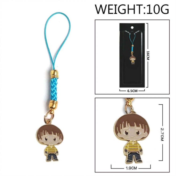 Stranger Things Anime peripheral colorful drip oil alloy machine rope pendant price for 5 pcs