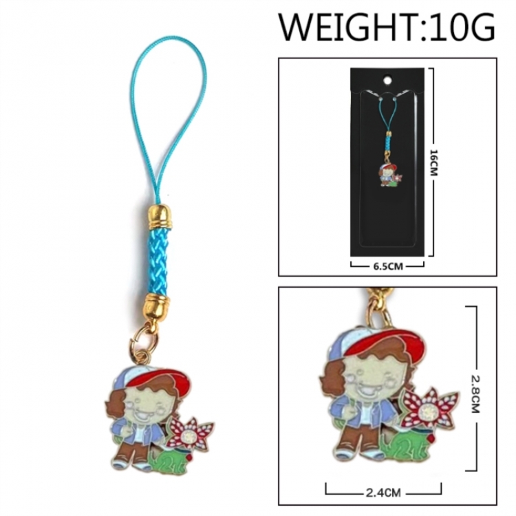 Stranger Things Anime peripheral colorful drip oil alloy machine rope pendant price for 5 pcs