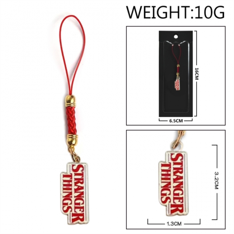 Stranger Things Anime peripheral colorful drip oil alloy machine rope pendant price for 5 pcs