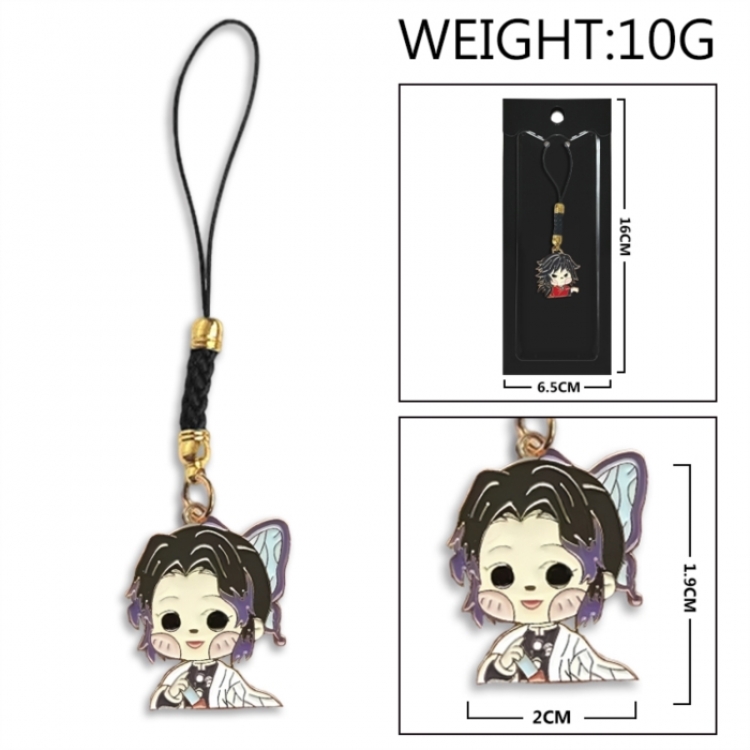 Demon Slayer Kimets Anime peripheral colorful drip oil alloy machine rope pendant price for 5 pcs