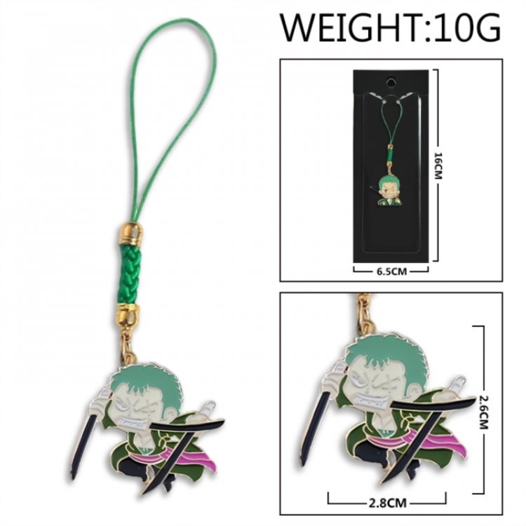 One Piece Anime peripheral colorful drip oil alloy machine rope pendant price for 5 pcs