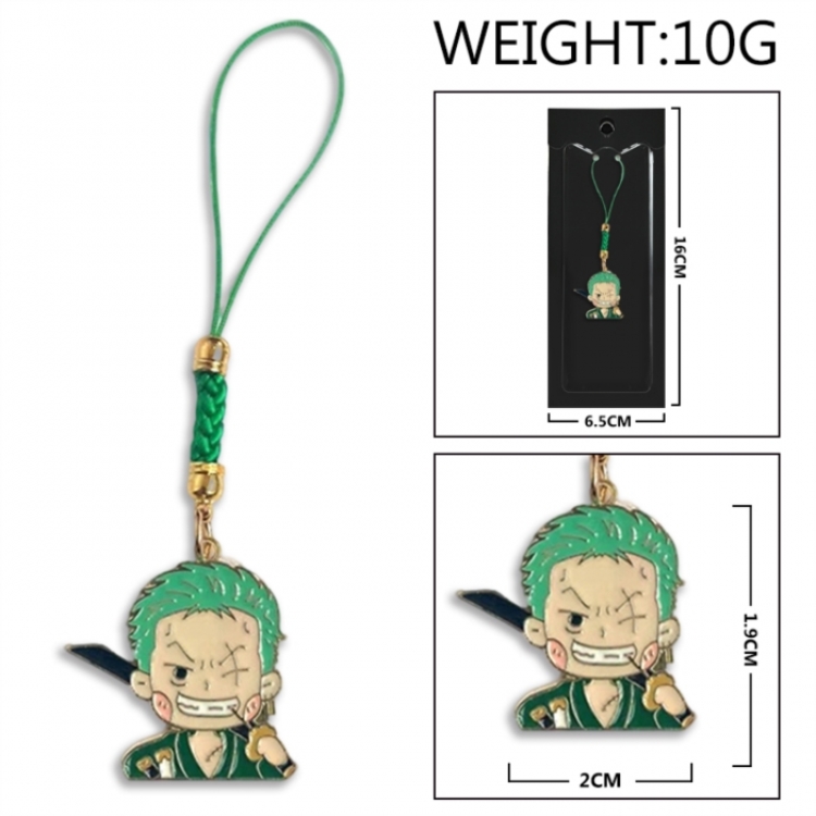 One Piece Anime peripheral colorful drip oil alloy machine rope pendant price for 5 pcs