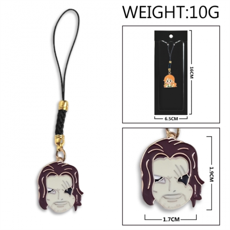 One Piece Anime peripheral colorful drip oil alloy machine rope pendant price for 5 pcs