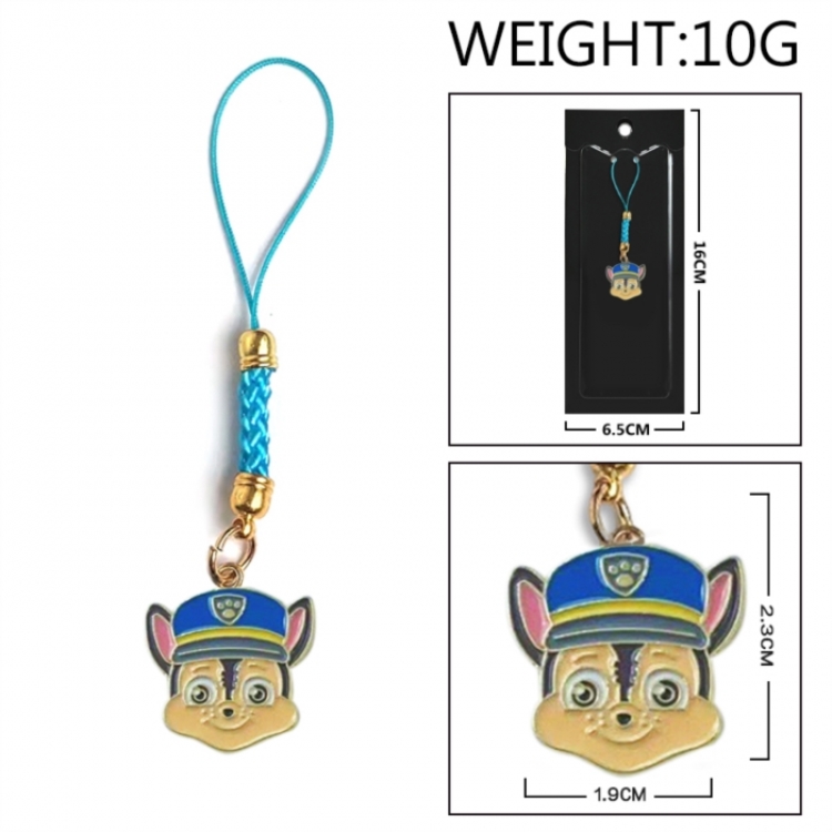 PAW Patrol Anime peripheral colorful drip oil alloy machine rope pendant price for 5 pcs